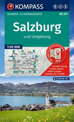 Wandelkaart 291 Salzburg | Kompass