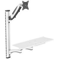 Digitus DA-90451 Monitor-wandbeugel 1-voudig 5,1 cm (2) - 304,8 cm (120) Zwart, Wit Uittrekbaar, Draaibaar, In hoogte verstelbaar, Kantelbaar, Kantelbaar en