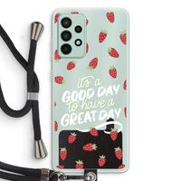 Don't forget to have a great day: Samsung Galaxy A52s 5G Transparant Hoesje met koord