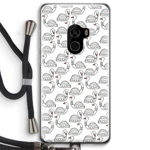 Zwanen: Xiaomi Mi Mix 2 Transparant Hoesje met koord