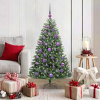 VidaXL Kunstmatige inklapbare kerstboom groen 120 cm pvc en metaal