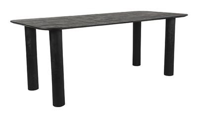 LABEL51 Eettafel 'Lucy' Mangohout, 200 x 90cm, kleur Zwart