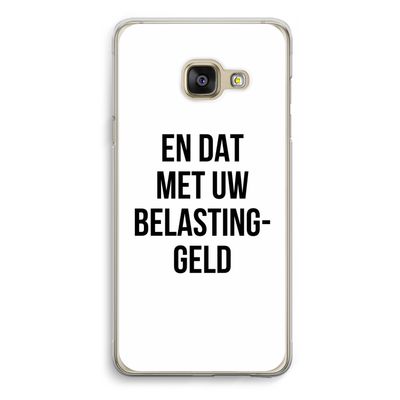 Belastinggeld: Samsung Galaxy A3 (2016) Transparant Hoesje
