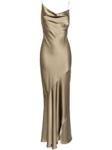 Philosophy Di Lorenzo Serafini cowl-neck satin maxi dress - Vert