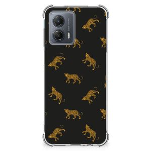 Case Anti-shock voor Motorola Moto G53 Leopards