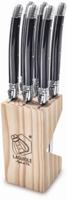 Laguiole Style de Vie Steakmessen Premium Line Zwart - 6 stuks