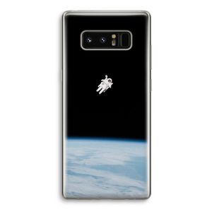 Alone in Space: Samsung Galaxy Note 8 Transparant Hoesje