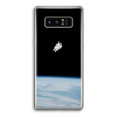 Alone in Space: Samsung Galaxy Note 8 Transparant Hoesje