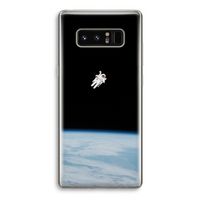 Alone in Space: Samsung Galaxy Note 8 Transparant Hoesje