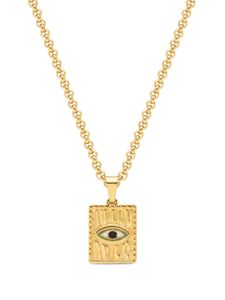 Nialaya Jewelry collier à pendentif Evil Eye - Or