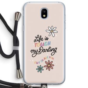 Tough Life: Samsung Galaxy J5 (2017) Transparant Hoesje met koord