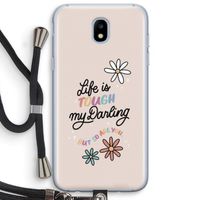 Tough Life: Samsung Galaxy J5 (2017) Transparant Hoesje met koord