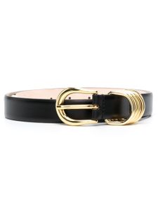 Déhanche ceinture Hollyock en cuir - Noir