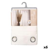 Gordijn Gift Decor Wit 140 x 260 cm (6 Stuks)