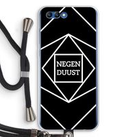 Negenduust geometrisch: Honor 10 Transparant Hoesje met koord