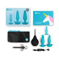 B-Vibe - Anaal Training & Educatie Set Blauw