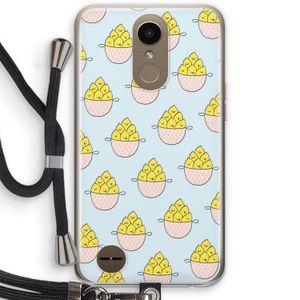 Citroenen: LG K10 (2017) Transparant Hoesje met koord