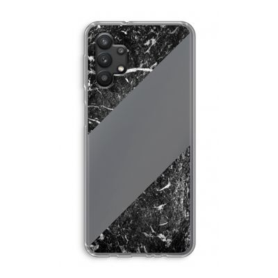 Zwart marmer: Samsung Galaxy A32 5G Transparant Hoesje