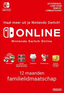 Nintendo Switch Online Familielidmaatschap 12 Maanden