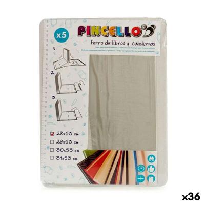 Zelfklevende boekomslag Pincello Transparant 0,33 x 28 x 53 cm (36 Stuks)
