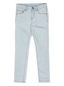 Karl Lagerfeld Kids jean skinny à taille mi-haute - Bleu