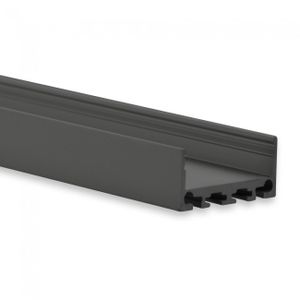 LED profiel PN4 zwart 27mm breed 12mm hoog 8201014 excl. afdekking prijs p/m