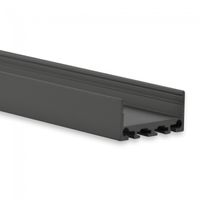 LED profiel PN4 zwart 27mm breed 12mm hoog 8201014 excl. afdekking prijs p/m