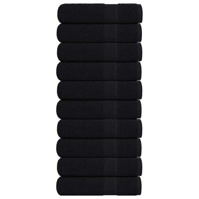 Handdoeken 10 st 50x100 cm 360 g/m 100% katoen zwart