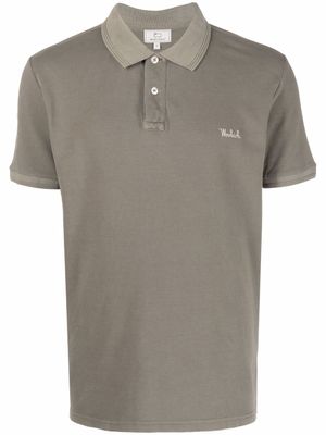 Woolrich polo à patch logo - Vert