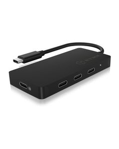 ICY BOX IB-HUB1429-CPD USB-C (USB 3.2 Gen 2) multiport hub 4 poorten Zwart