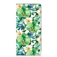 Samsung Galaxy A71 Smart Cover Orchidee Groen - thumbnail