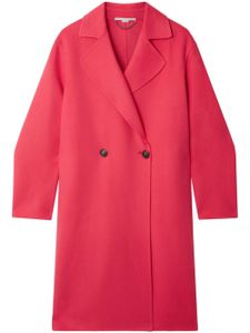 Stella McCartney manteau en laine à boutonnière croisée - Rouge