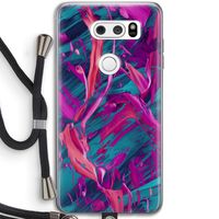 Pink Clouds: LG V30 Transparant Hoesje met koord
