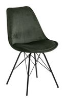 Bendt Eetkamerstoel 'Liva' Velvet, kleur Forest Green