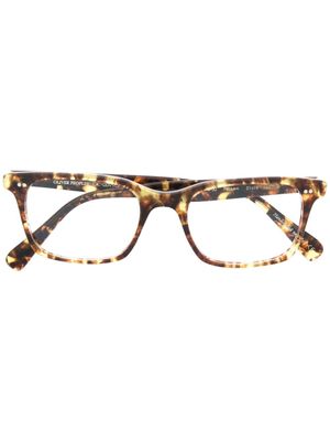 Oliver Peoples lunettes de vue Nisen à monture carrée - Marron