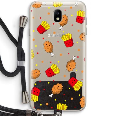 Chicken 'n Fries: Samsung Galaxy J7 (2017) Transparant Hoesje met koord