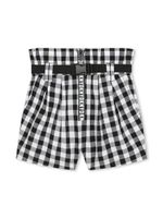 Dkny Kids short à carreaux - Noir - thumbnail