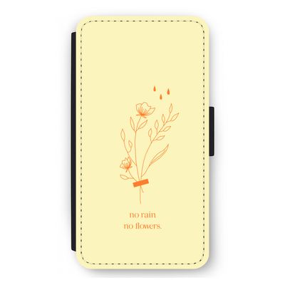 No rain no flowers: iPhone 12 mini Flip Hoesje