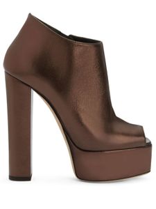 Giuseppe Zanotti bottines Judith 120 mm à plateforme - Marron