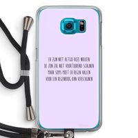 Regenboog: Samsung Galaxy S6 Transparant Hoesje met koord
