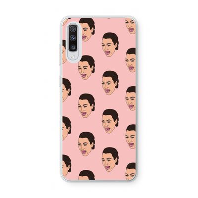 Ugly Cry Call: Samsung Galaxy A70 Transparant Hoesje