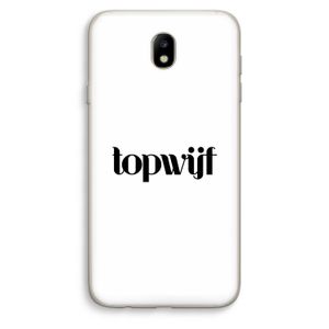 Topwijf Wit: Samsung Galaxy J7 (2017) Transparant Hoesje