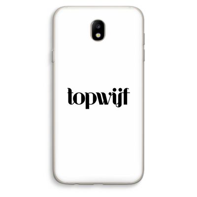 Topwijf Wit: Samsung Galaxy J7 (2017) Transparant Hoesje