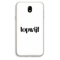 Topwijf Wit: Samsung Galaxy J7 (2017) Transparant Hoesje