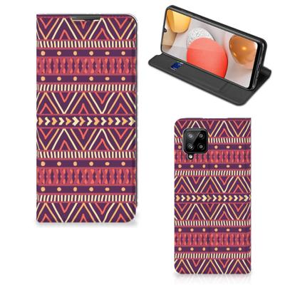 Samsung Galaxy A42 | Hoesje met Magneet | Aztec Paars