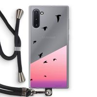 Fly away: Samsung Galaxy Note 10 Transparant Hoesje met koord