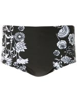 Amir Slama short de bain à fleurs - Noir - thumbnail