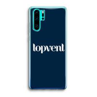 Topvent Navy: Huawei P30 Pro Transparant Hoesje Topvent Navy: Huawei P30 Pro Transparant Hoesje