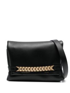 Victoria Beckham mini pochette Chain Pouch en cuir - Noir