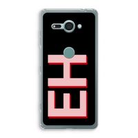 Monogram: Sony Xperia XZ2 Compact Transparant Hoesje Monogram: Sony Xperia XZ2 Compact Transparant Hoesje